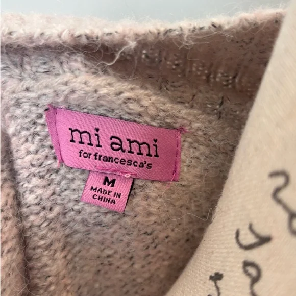 Francesca's Collections Gray Sweater - Picture 3 of 4